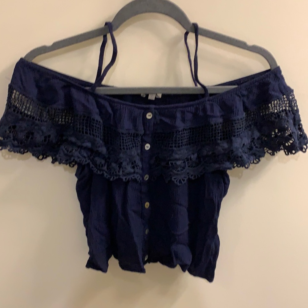 Navy blue top